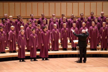 50 choir member from the Nidaros Cathedral Men and Boys Choir