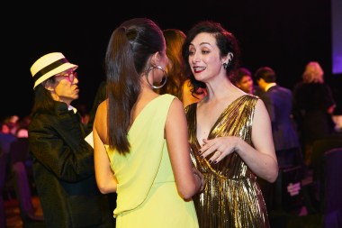 Miss Universe Singapore 2017, and Sarah Clements, Vice-President of Tennis, Lagardere Sport